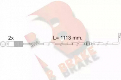 R BRAKE 610299rb -  Сигнализатор, износ тормозных колодок